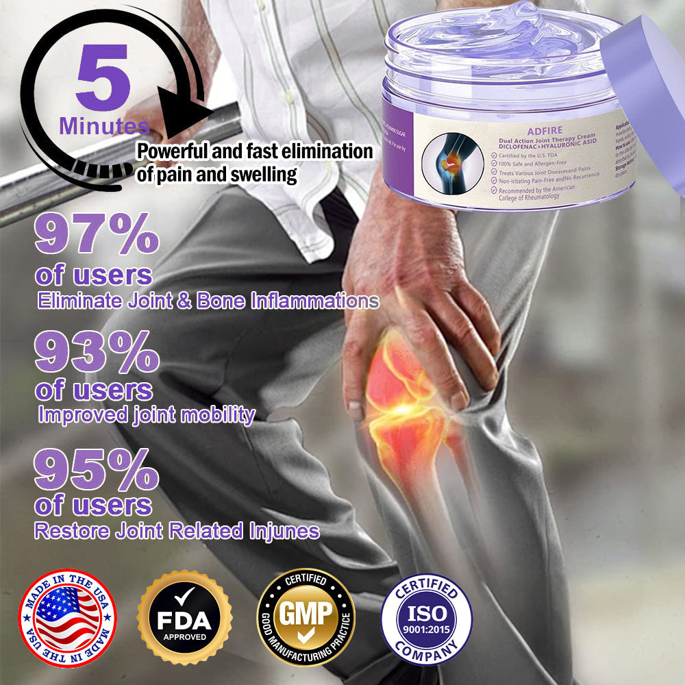 ADFIRE® 7 Day Rapid Joint & Bone Therapy Cream USA Orthopedics (AAOS) Approved